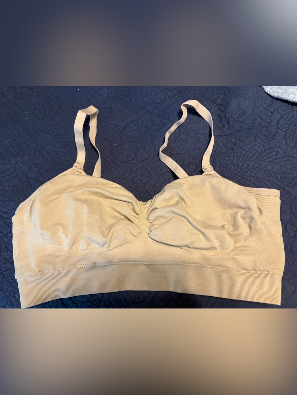 Kindred Bravely XL Regular Nude Nursing Pumping Bra Hands Free
